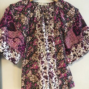 Ulla Johnson pink cotton silk blouse
